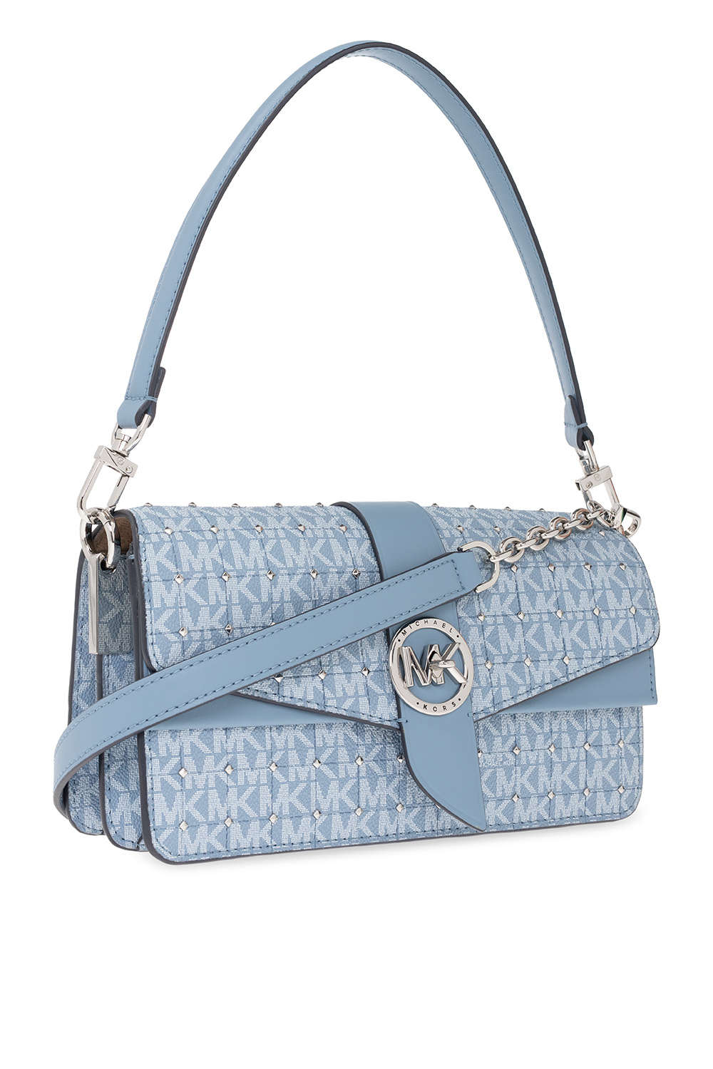 Michael kors blue on sale and black purse